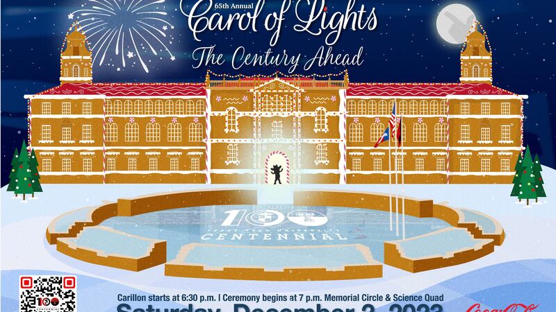 The 2023 Carol of Lights® ceremony is scheduled for 7 p.m. Dec. 2, with the traditional...