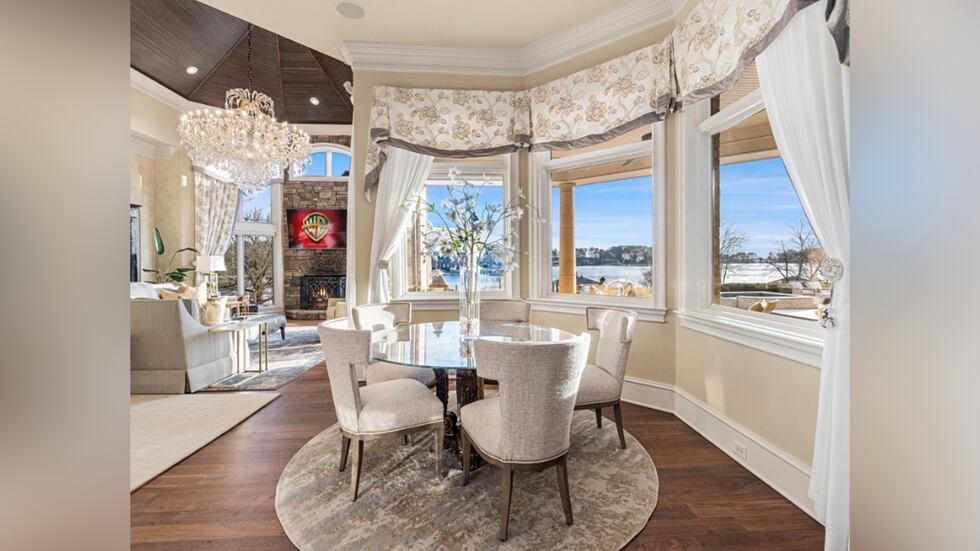 The Lake Norman mansion featured in "Talladega Nights" has hit the market for nearly $10 million.