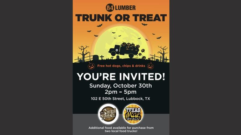 84 Lumber Trunk or Treat graphic