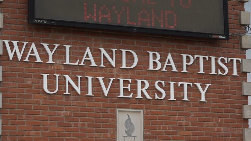 Wayland Baptist University sign