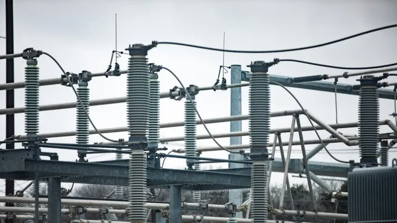 A power substation in Northwest Austin during a winter storm earlier this year. Texas’ power...