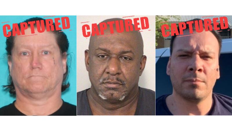 Three of Texas’ 10 Most Wanted offenders are back in custody following their recent arrests.