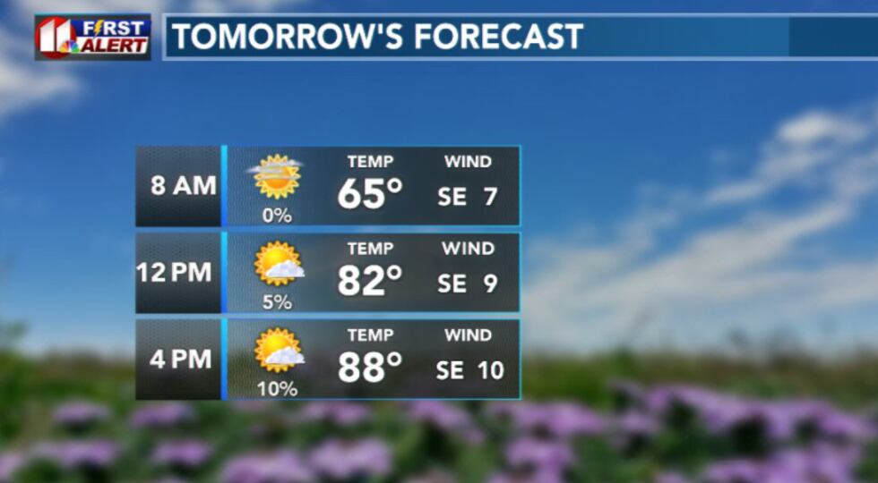 Tomorrow's forecast