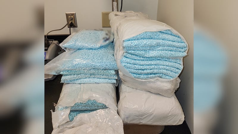 Arizona authorities say they found nearly 230 pounds of fentanyl inside a car during a traffic...