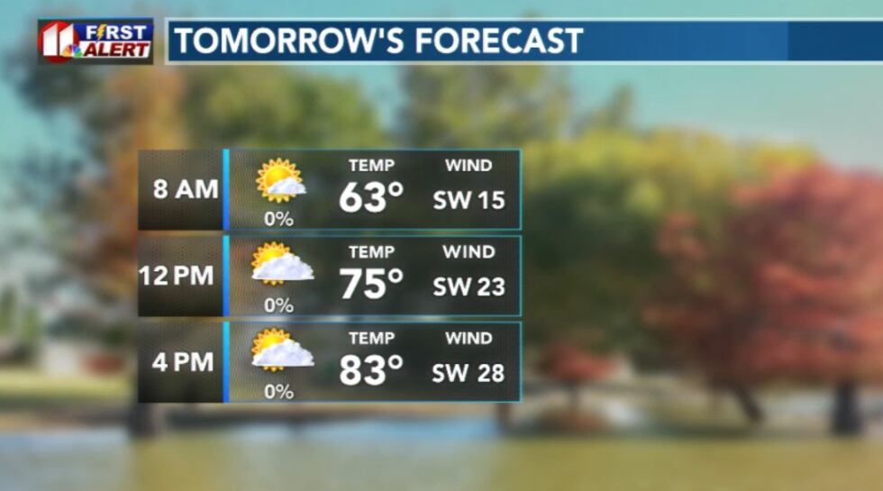 Tomorrow's forecast