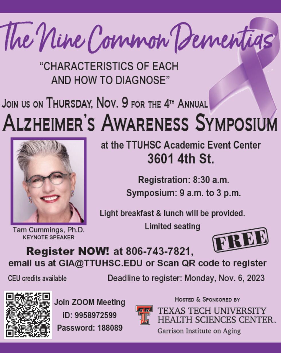 ALZHEIMER'S AWARENESS SYMPOSIUM