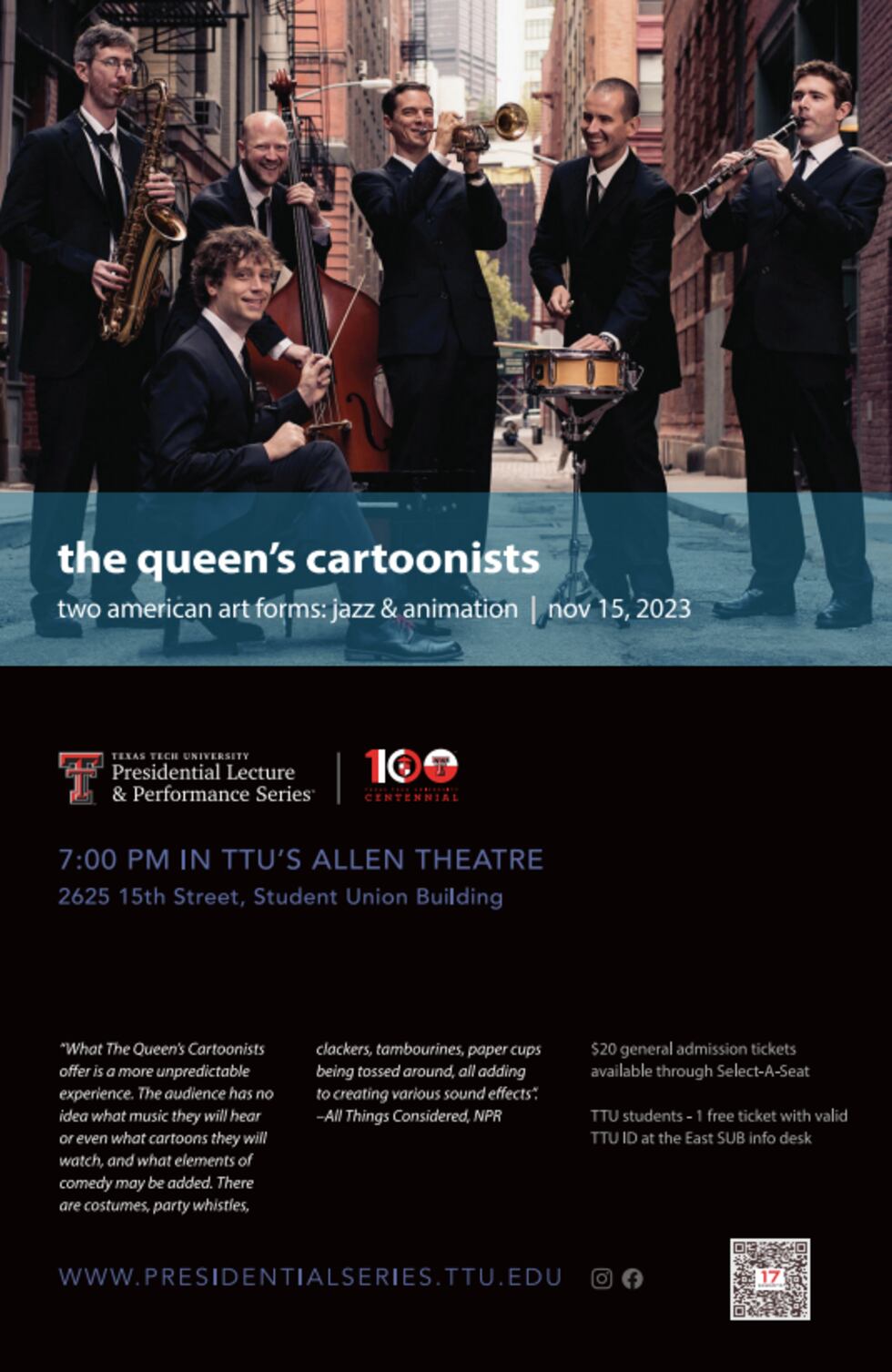 Presidential Lecture & Performance Series TTU